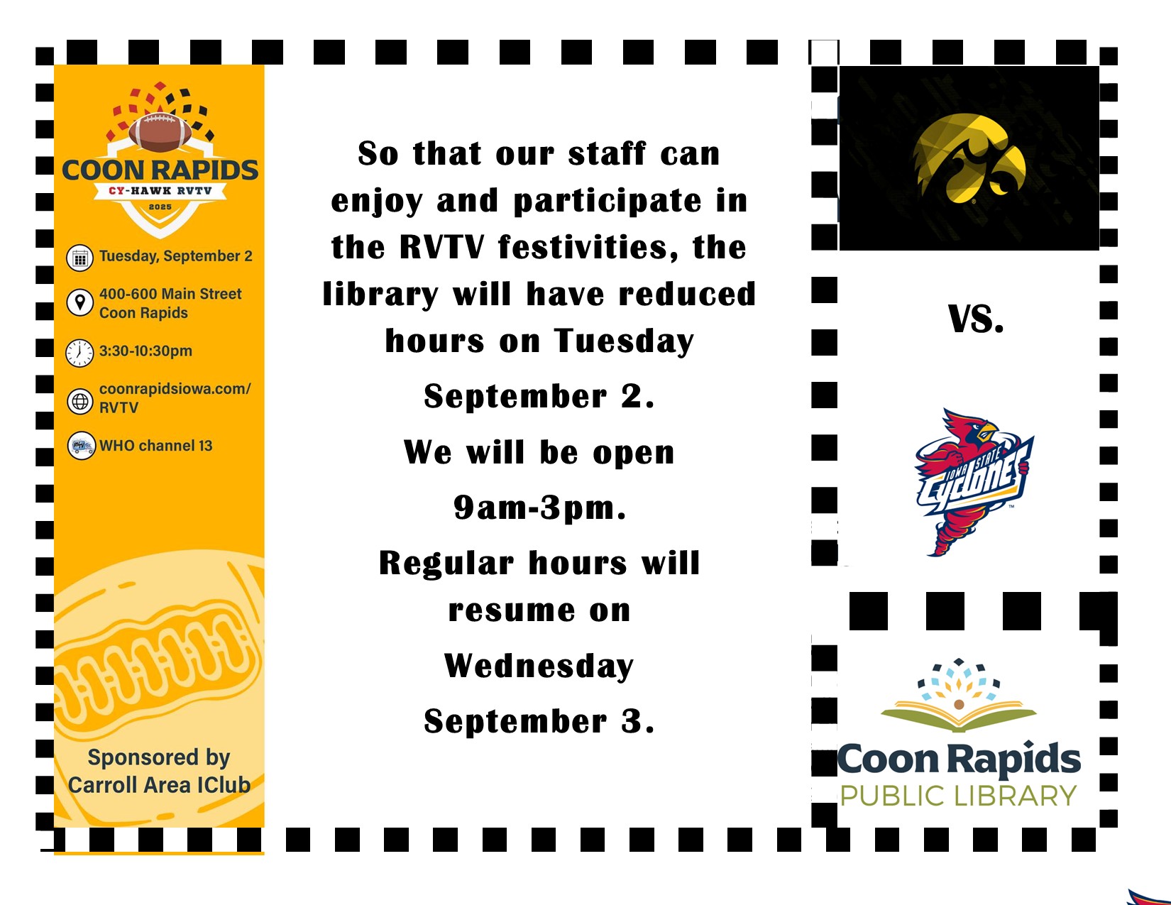 Closing Early due to CyHawk Series.jpg
